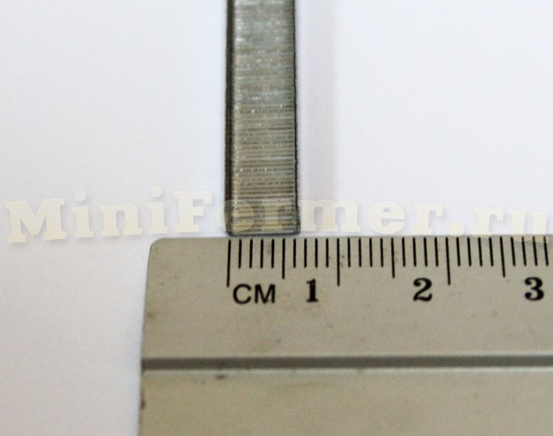 размер скобы для тапенера (степлер для подвязки растений)