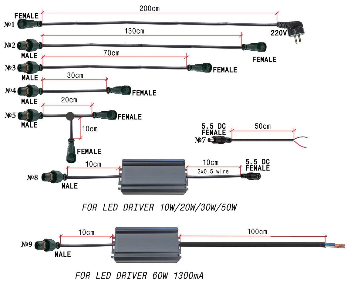система крепления проводов и драйверов для светодиодов