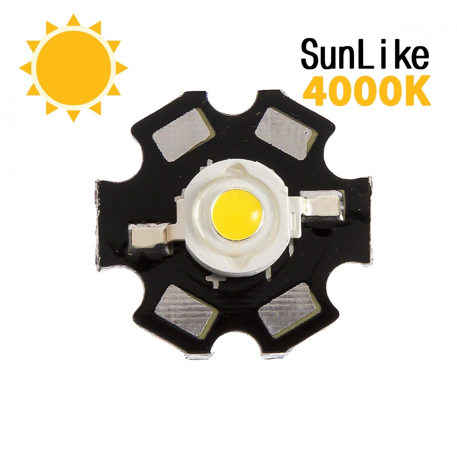 Фито светодиод 3 Вт SunLike 4000K на PCB "звезда"