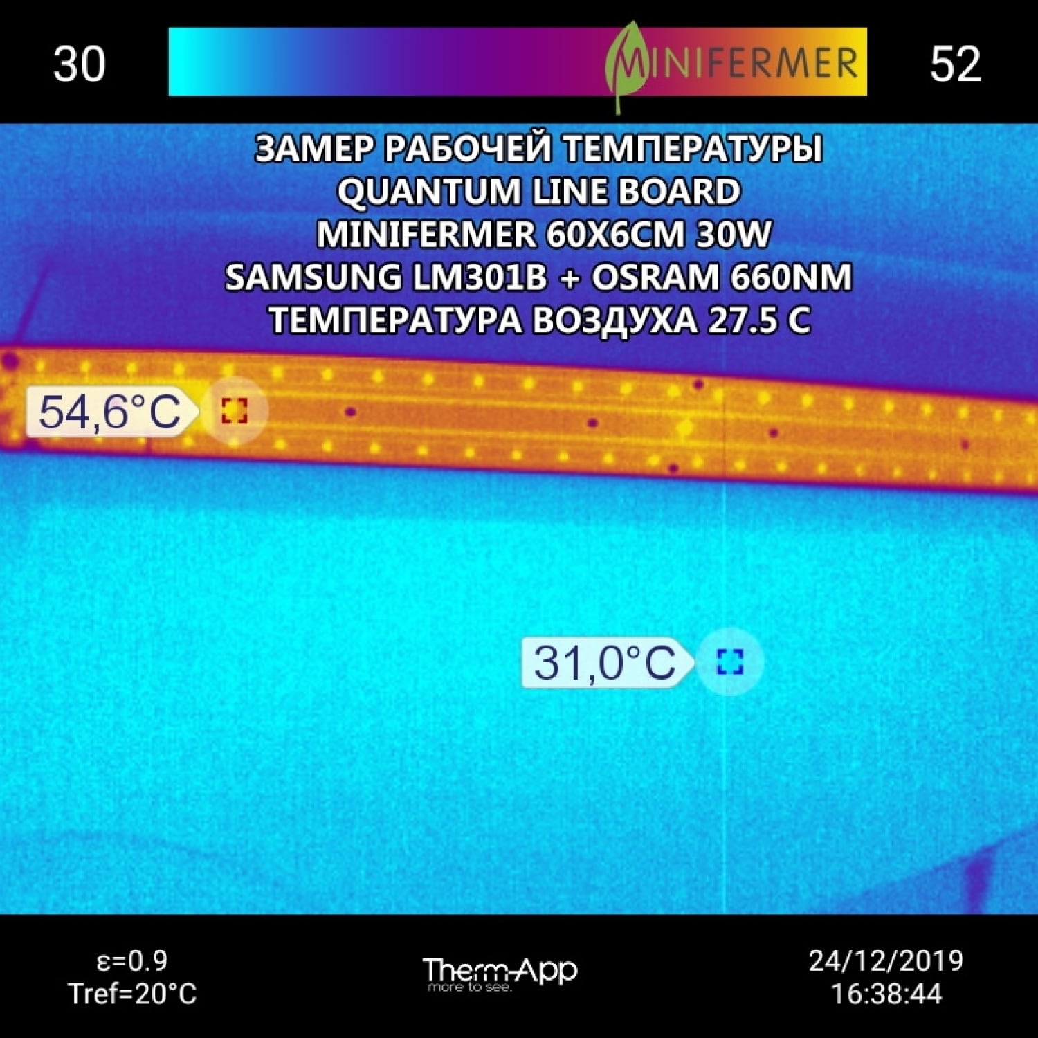 2.2.a Quantum line 600 мм Samsung 3000K + Osram 660nm