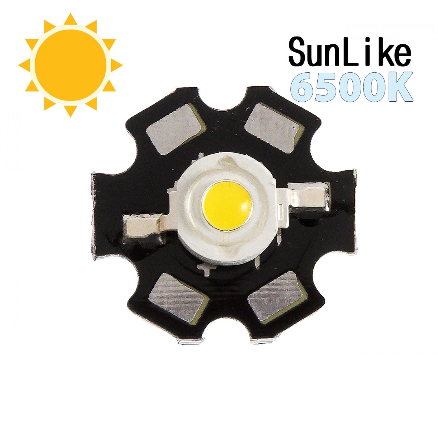 Фито светодиод 3 Вт SunLike 6500K на PCB "звезда"