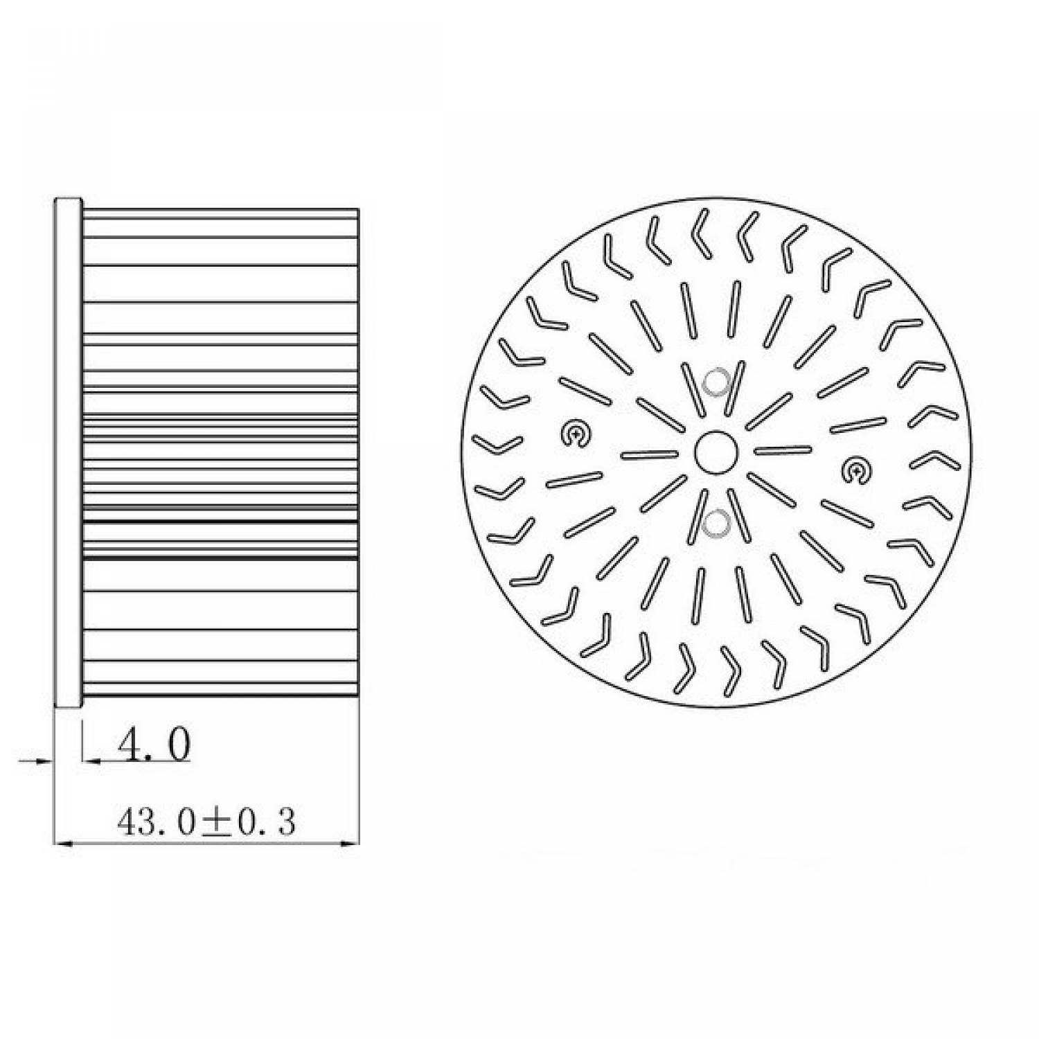 Радиатор для PCB 5x3