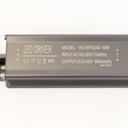 Драйвер для светодиодов 50W 600mA (HG-WP2240/1) с вилкой