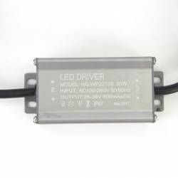 Драйвер для светодиодов 20W 600mA (HG-WP2213B) с проводами