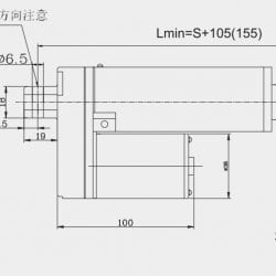 Актуатор (линейный привод) длина 500 мм, питание 12 вольт , нагрузка до 130 кг, скорость 7 мм/сек