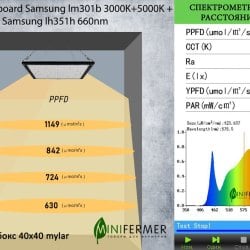 1.6  Quantum board  Samsung lm301b 3000K+5000K + Samsung lh351h 660nm