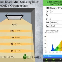 3.11 Quantum board Mini Samsung lm281b+pro 3000K + Osram SSL 660nm