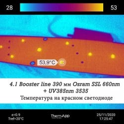4.1 Booster line Osram OSLON Square 660nm + UV 385nm